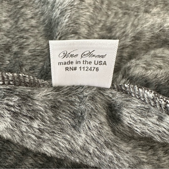 Vine Street Open Fleece Cardigan size XL - Picture 6 of 12